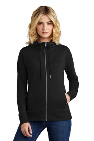 District Women's Featherweight French Terry Full-Zip Hoodie DT673